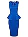 TAM Ware Womens Classy Neck Detail Sleeveless Zip-up Midi Dress