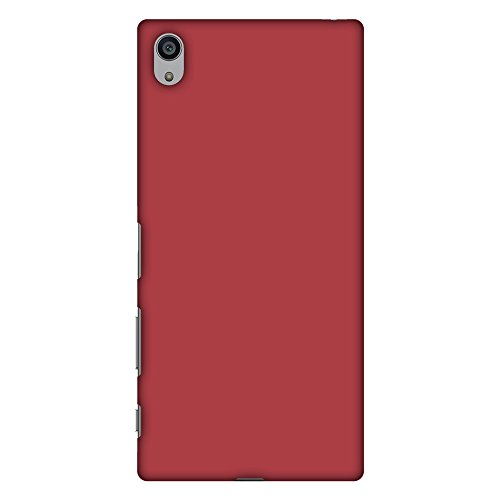 AMZER Slim Handcrafted Designer Printed Hard Shell Case Back Cover for Sony Xperia Z5 Premium - Amaranth Red