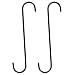 SunGrow S-Shaped Metal Hangers, 12 Inches, Heavy-Grade Stainless Steel, Can Withstand Corrosion, Hook Stake for Bird Feeder, Birdhouse, Outdoor Decor, Air Plant Orbs and More, 2 Pieces primary