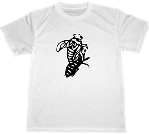 Amazon セミ 幼虫 切り絵 ドライ Tシャツ 昆虫 抜け殻 グッズ アニマル Tシャツ カットソー 通販