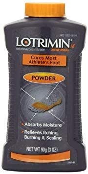 Lotrimin Antifungal Powder for Athlete’s Foot, 3-Ounce Bottles (Pack of 6)