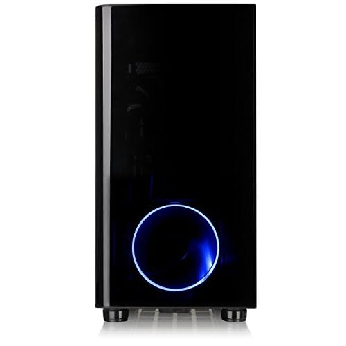 Thermaltake View 31 Dual Tempered Glass Spcc Atx Mid Tower Tt Lcs Certified Gaming Computer Case With 2 Blue Led Riing Fan Pre Installed Ca 1h8 00m1wn 00 Computer Cases Electronics