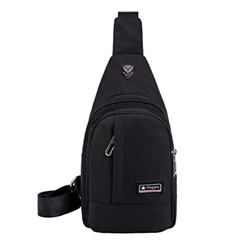 Yerchic Small Sling Bag with Earphone Hole Men Women Crossbody Shoulder