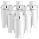 ICEPURE Replacement Brita Longlast Water Filter Pitcher for drinking water,Compatible with standard Mavea 107007,Brita Classic 35557,ob03,maxtra,lead removal (Pack Of 6)