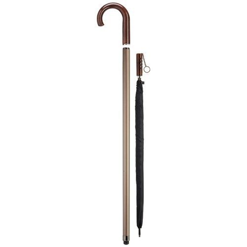 Umbrella Cane Men's Satin Bronze 