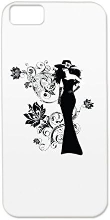 Dirtproof White Fashion Art Design Dress Painting Drawing Girl Heart Flower Classic Woman Love Fancy Black Girlhat Cover Case For Iphone 5c Amazon Co Uk Electronics