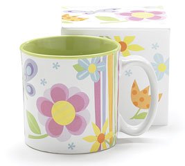 Flitter Flutter Flowers Butterfly Ceramic Coffee Mug