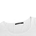 OThread Women's Plain Basic Spandex Long Sleeves T-shirt Scoop Neck Tee (Small, White)