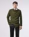 (GD93) Slim Stylish Unbalanced Metallic Leather Point Knitted Cardigan Sweaters Khaki US XL(Tag Size 2XL)