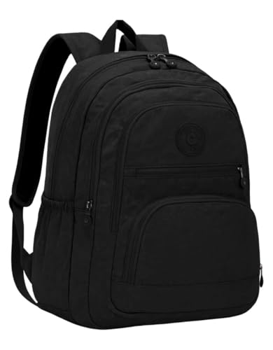 Mochila Feminina Masculina Tactel Notebook Escolar Resistente Grande Costas Juvenil Escola Preta