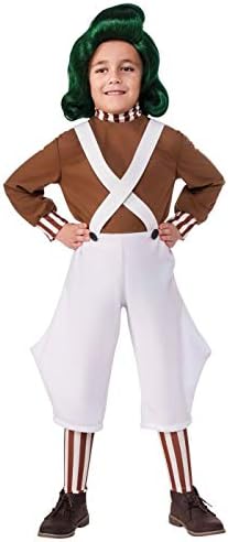 Rubies International Oompa Loompa + Wig Childs Costume Small