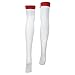Red Stripe White Thigh-High Nurse Halloween Adult Women's Cosplay Costume Tights