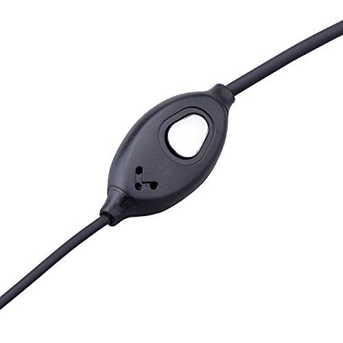 BONMIXC Walkie Talkie Earpiece, 2.5mm/3.5mm 2-Pin Two Way Radio Headset with PTT Mic, Compatible with Motorola Two-Way Radios (4 Pack)