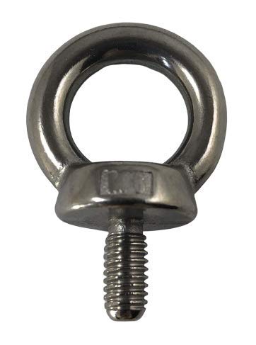 Stainless Steel 316 Lifting Eye Bolt 6mm M6 Marine Grade Heavy Duty