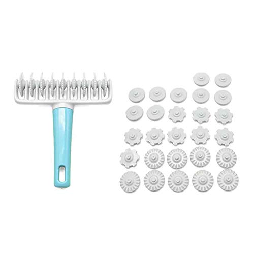 ☀ Dergo ☀Cake wheel,Plastic Wire Mesh Knife Roller Knife Confectionery Pizza Pizza Cake Baking Tool