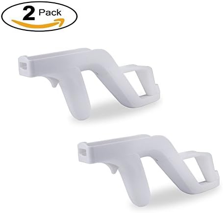 Heckia 2X Zapper Gun Compatible with Wii Remote and Nunchuck Controller for Nintendo Wii Game