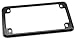 Chris Products License Plate Frame Black Universal