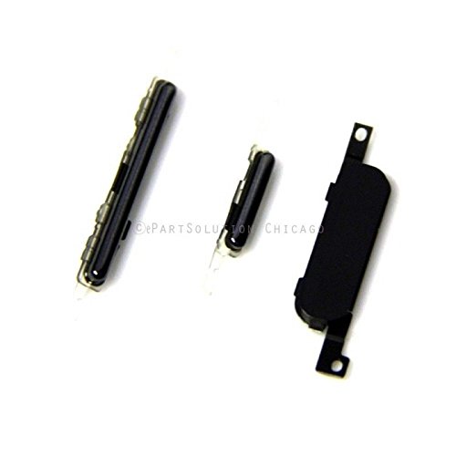 ePartSolution_Power Button Home Button Volume Button Key Keypad Sensor Flex Cable + Vibrator Motor for Samsung Galaxy Note 2 i317 T889 L900 i605 Replacement Part USA Seller (Grey)