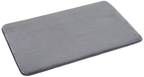 Amazonbasics non-slip memory foam bathmat 18   x 28  , gray