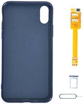BRIDGOR iPhone X doubl SIM case, Dual Sim Adapter kit Two sim Cards case/Cover for iPhone X -Black Color