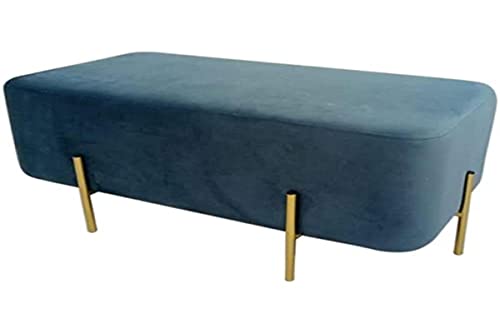 Home Decor Dkd Hocker, Blau, Polyester, Metall, 91 x 46,5 x 42 cm