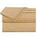 Nestl Short Queen Sheet Set - 1800 Ultra-Soft Microfiber - Double Brushed - Deep Pockets - Easy Fit - 4 Piece Set - Bed Sheets (Short Queen, Camel Gold)