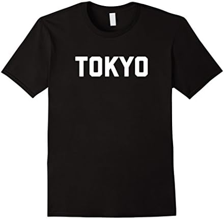 Mens TOKYO T-Shirt Retro Vintage Minimalist tee Small Black