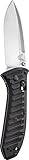 Benchmade - Manual Presidio II 570 Knife, Drop-Point Blade, Plain Edge, Satin Finish, Black Handle