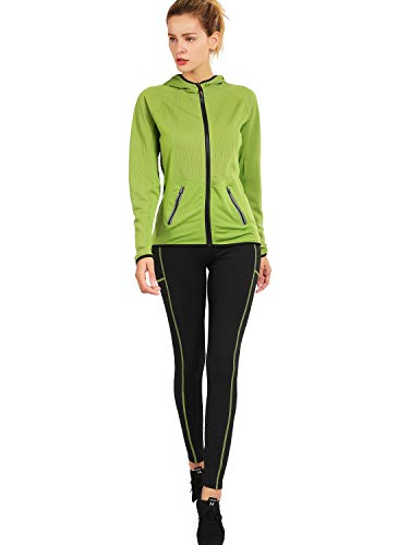 Active Wear Sets for Women -Workout Clothes Gym Wear TracksuitsYoga Jogging Track Outfit Legging Jacket 2 Pieces Set