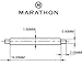 MARATHON Watch Swiss Made Stainless Steel Shoulderless Spring Bars - Available in 18mm, 20mm, and 22mm (18mm, Set of 8)