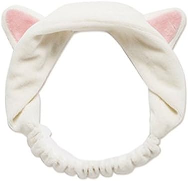 Amagg My Beauty Tool Lovely Cat's Ear Etti Hair Band,White