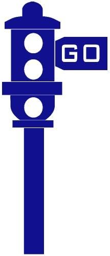 Set of 3 - Stoplight Decal Sticker Color: Blue- Peel and Stick Vinyl Sticker
