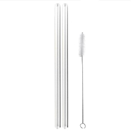 ELEFOCUS Replacement Straw Set for Hydro Flask- Set of 2 - also for Camelback Bottles Wide Mouth