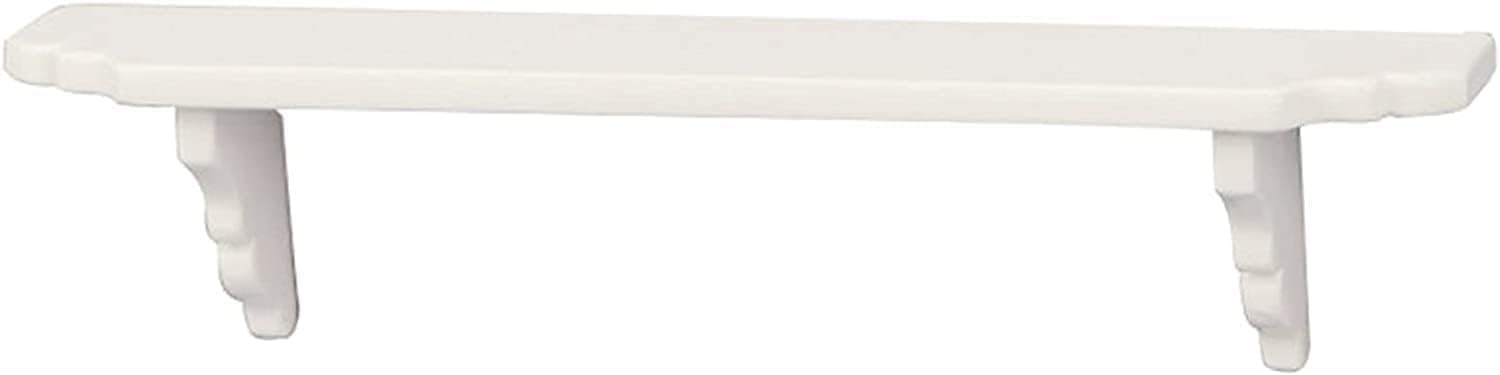 Ymhapp 1Pc White Dollhouse Wall Shelf, 1:12 Scale Miniature Dollhouse Accessories, Doll House Storage Wall Shelf for Kitchen Scene, Dollhouse Decor, Dolls Accessories