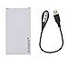 Hanerdun 4 Bright LED Lights USB Lamp Laptop Reading Lamp with Two Brightness Setting Flexible Gooseneck Black