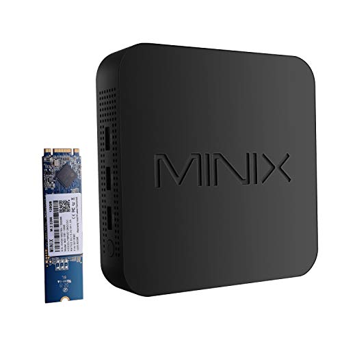 MINIX NEO N42C-4, Intel Pentium Mini PC with Windows 10 Pro (64-bit) [4GB/32GB/Upgradeable/Dual-Band Wi-Fi/Gigabit Ethernet/4K @ 60Hz/Triple Display/USB-C] (N42C-4+M.2 128G-SSD)