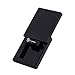 MONOLIX Slim Engagement Ring Box, Thin Unique Sliding Lid, Elegant Discreet Secret Surprise Marriage Wedding Proposal Case (Black, mini)