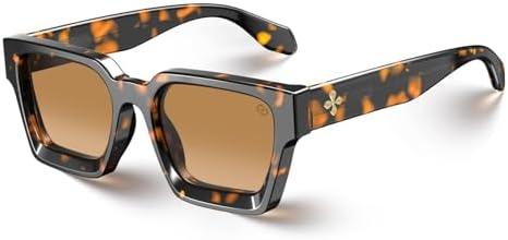 Amazon.com: Balenciaga Square/Rectangle Sunglasses Havana  display picture 1