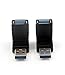 JEVIT USB 3.0 up Down Male to Female Extension Adapter Combo Upward and Downward 90 Degree Right Angle USB 3.0 Super-Speed Connector Adapte Coupler