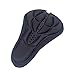 VOANZO 2 PCS Mountain Bike Saddle Cover airy Pillows 3D Silicone Comfortable Seat Cover Cushion Sets Bicycle Cycle Accessories (Black)thumb 4