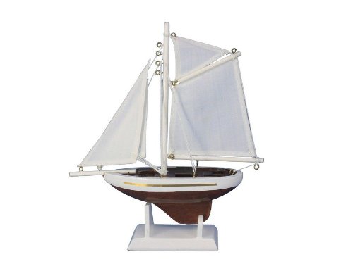 Hampton Nautical  Columbia 9" Hampton Nautical Model Ship, Fully Assembled (Not a Kit)