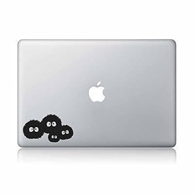 Soot Sprites Susuwatari My Neighbor Totoro And Spirited Away Studio Ghibli Hayao Miyazaki Vinyl Decal- Apple Mac Air Pro Laptop Sticker