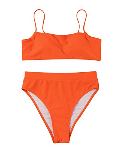 image for MOSHENGQI Sexy Push up Bikini Sets High Waist Swimsuits for Women Spag