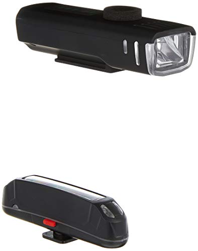 GPMTER LED Bike Front and Back Light Set, USB Rechargeable, 400 Lumen Super Bright Bicycle Headlight and Rear Tail Lights, Fits All Bicycles, Mountain, Road, MTB for Cycling Safety