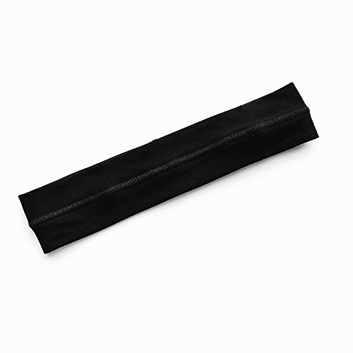 4-Pack Sweat Wicking Runner Headband - Pure Bamboo & Cotton, Eco-Friendly, No-Stink, Anti-Bacterial, Thermo-Regulating - Perfect for High Intensity Training and Post Workout Hangout