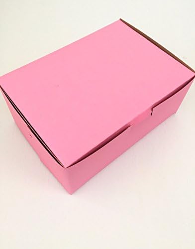 Lot of 25 Bakery or Cake Box PINK 7x5x3