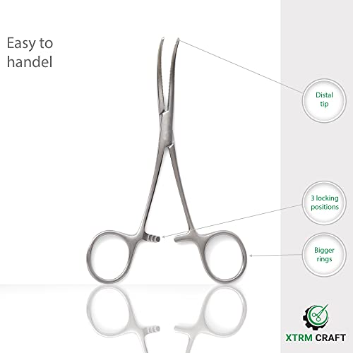 Fishing Hemostat 9" Curved Pean Forceps Locking Clamps | Surgical Mart - View #3