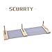 Scurrty Handmade Wall Mounted Cat Shelf Wooden Cat Hammock Perch with Bed Modern Cat Furniture Size L