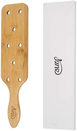 Bamboo Spanking Paddle with 8 Handmade Airflow Holes, All Edges are Sanded Ultra-Smooth and Rounded.