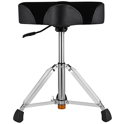 Starfavor Drum Throne Airlift Height Adjustable Padded Seat Drum Stool, Heavy Duty Hydraulic